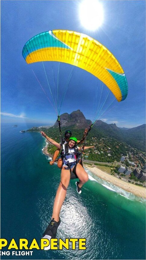 Parapente · Vista para o mar